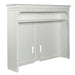 Allyson Park - Entertainment Hutch - Wirebrushed White / Charcoal – Hutches by Liberty Furniture at Furniture Wholesale Plus , Nashville furniture store
