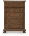 Zackaryn - Five Drawer Chest - Warm Brown – Accent Chests by Signature Design by Ashley® at Furniture Wholesale Plus , Nashville furniture store