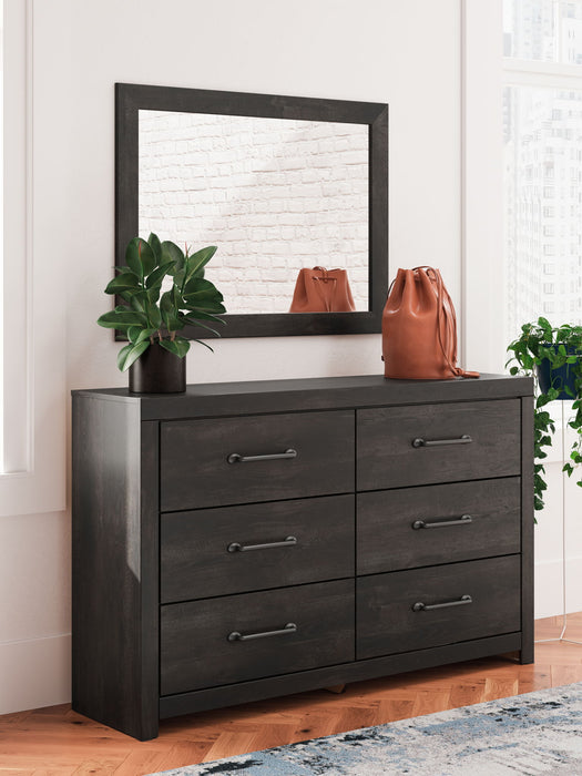 Hollivern - Dresser And Mirror - Dark Gray – Dresser & Mirror by Signature Design by Ashley® at Furniture Wholesale Plus , Nashville furniture store