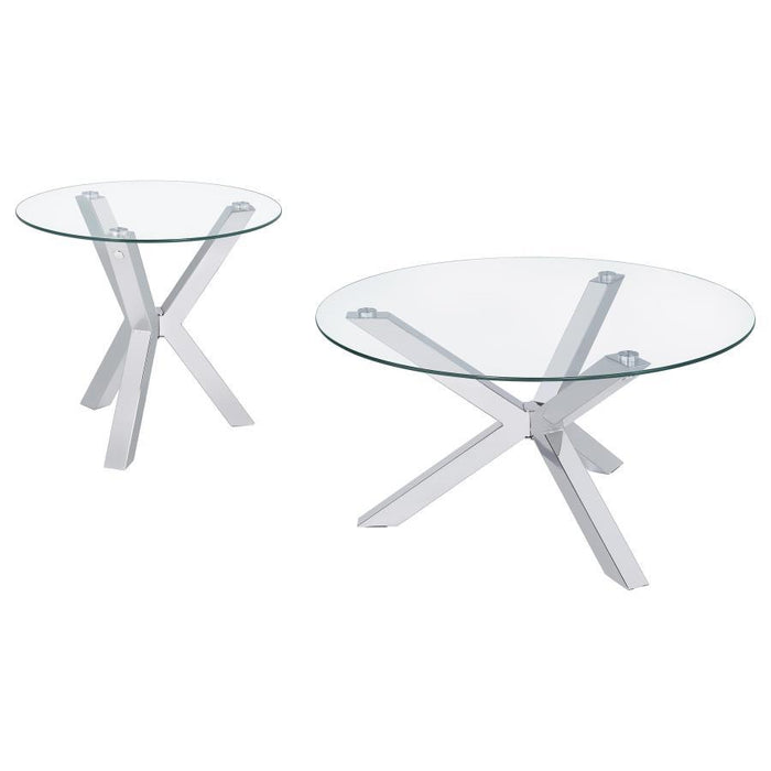 Kenzie - Round Coffee Table Set – Table Sets by Coaster Fine Furniture at Furniture Wholesale Plus , Nashville furniture store