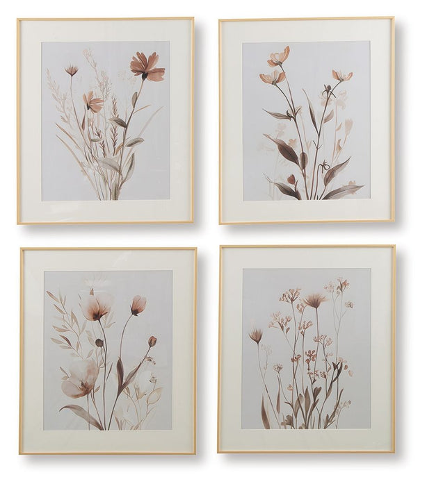 Chettings - Wall Art Set (Set of 4) - Beige / Gray / Blush – Canvas Art Sets by Signature Design by Ashley® at Furniture Wholesale Plus , Nashville furniture store