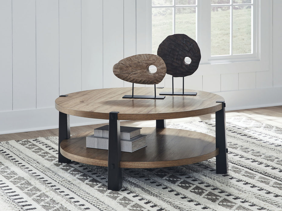 Ridgester - Round Table – End Tables by Signature Design by Ashley® at Furniture Wholesale Plus , Nashville furniture store