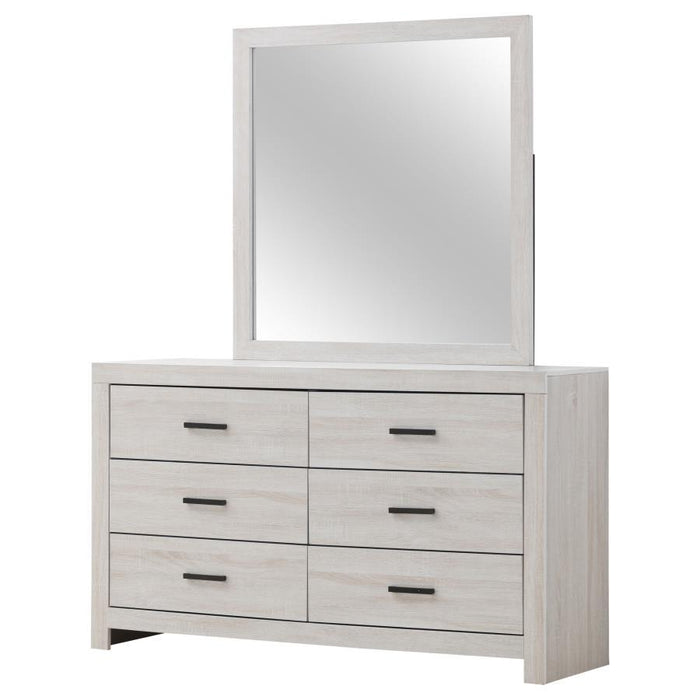 Brantford - 6-Drawer Dresser With Mirror – Dresser & Mirror by CoasterEveryday at Furniture Wholesale Plus , Nashville furniture store