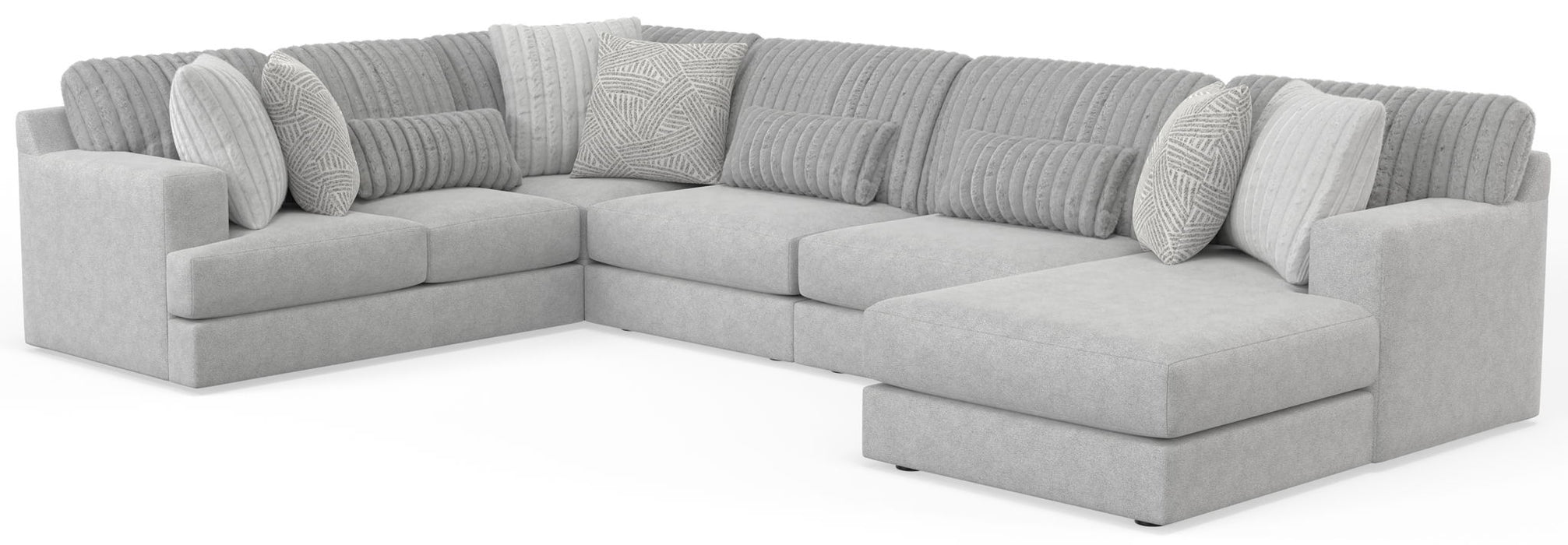 Logan - Upholstered Sectional With Comfort Coil Seating And Accent Pillows Included - Premium Stationary Sectionals from Jackson - Just $1849! Shop now at Furniture Wholesale Plus  We are the best furniture store in Nashville, Hendersonville, Goodlettsville, Madison, Antioch, Mount Juliet, Lebanon, Gallatin, Springfield, Murfreesboro, Franklin, Brentwood