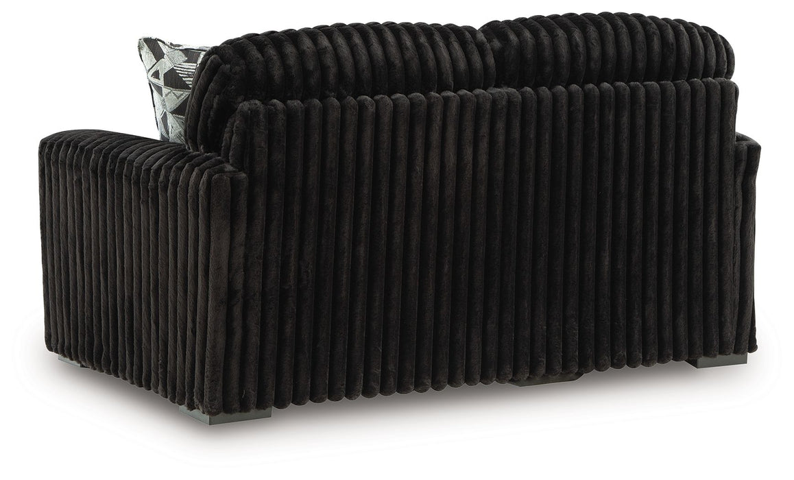 Midnight-Madness - Loveseat – Stationary Loveseats by Signature Design by Ashley® at Furniture Wholesale Plus , Nashville furniture store