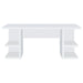 Alice - 4-Shelf Engineered Wood Writing Desk - White - Premium Writing Desks from CoasterEssence - Just $369! Shop now at Furniture Wholesale Plus  We are the best furniture store in Nashville, Hendersonville, Goodlettsville, Madison, Antioch, Mount Juliet, Lebanon, Gallatin, Springfield, Murfreesboro, Franklin, Brentwood