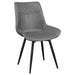 Brassie - Upholstered Swivel Dining Side Chair (Set of 2) - Gray - Premium Chair Sets from CoasterEssence - Just $359! Shop now at Furniture Wholesale Plus  We are the best furniture store in Nashville, Hendersonville, Goodlettsville, Madison, Antioch, Mount Juliet, Lebanon, Gallatin, Springfield, Murfreesboro, Franklin, Brentwood