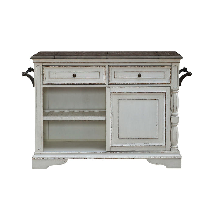 Magnolia Manor - Bar Cart - Antique White – Home Bars by Liberty Furniture at Furniture Wholesale Plus , Nashville furniture store