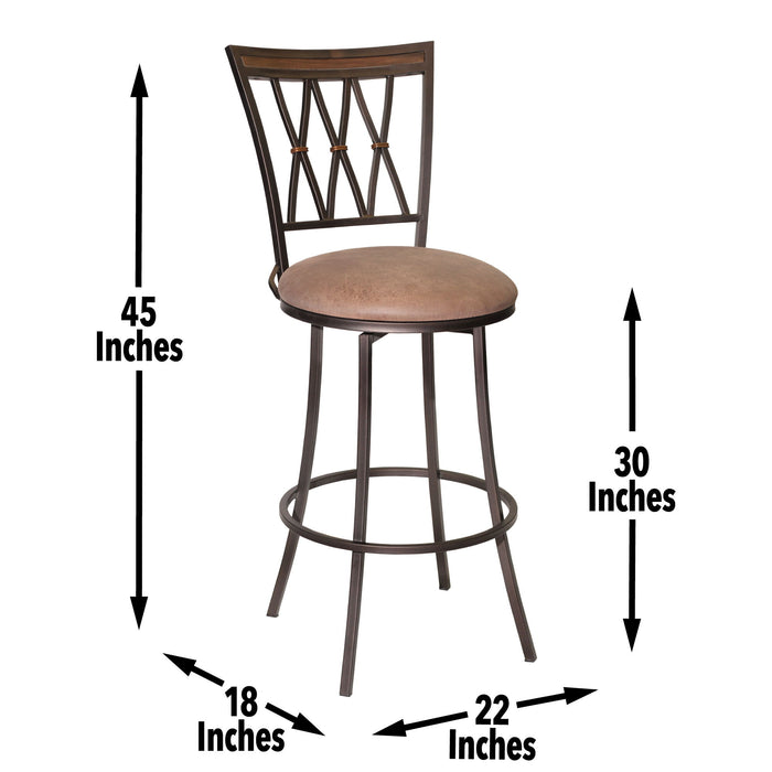 Sedona - Swivel Barstool - Premium Bar Height (28"-30") from Steve Silver Furniture - Just $229! Shop now at Furniture Wholesale Plus  We are the best furniture store in Nashville, Hendersonville, Goodlettsville, Madison, Antioch, Mount Juliet, Lebanon, Gallatin, Springfield, Murfreesboro, Franklin, Brentwood