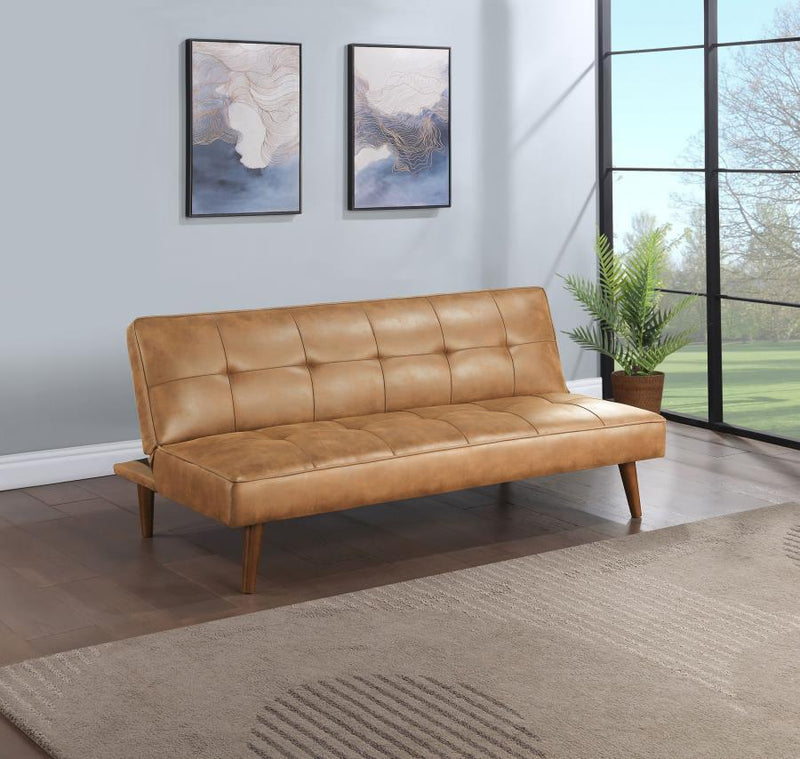 Jenson - Upholstered Tufted Convertible Sofa Bed – Futon Sofas by Coaster Fine Furniture at Furniture Wholesale Plus , Nashville furniture store