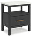 Cadmori - One Drawer Night Stand – Nightstands w/ Charging Stations by Signature Design by Ashley® at Furniture Wholesale Plus , Nashville furniture store