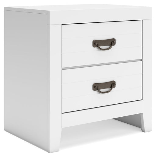 Binterglen - Two Drawer Night Stand - White – Accent Nightstands by Signature Design by Ashley® at Furniture Wholesale Plus , Nashville furniture store