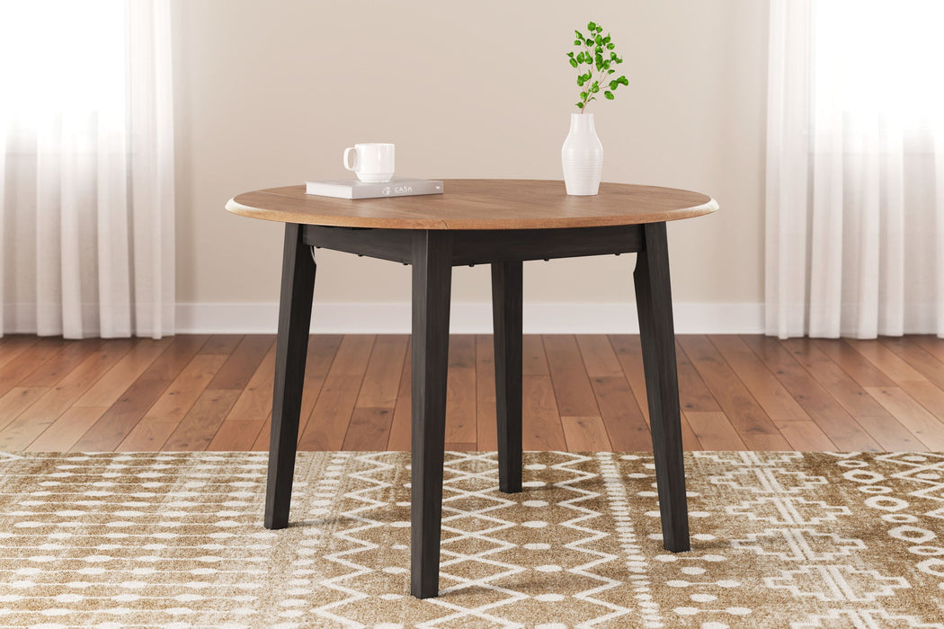 Gesthaven - Round Dining Room Drop Leaf Table – Dining Tables by Signature Design by Ashley® at Furniture Wholesale Plus , Nashville furniture store