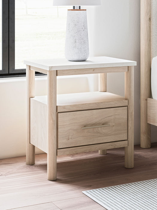 Cadmori - One Drawer Night Stand – Nightstands w/ Charging Stations by Signature Design by Ashley® at Furniture Wholesale Plus , Nashville furniture store