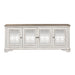 Magnolia Manor - 4 Doors TV Console - Antique White – TV Stands by Liberty Furniture at Furniture Wholesale Plus , Nashville furniture store