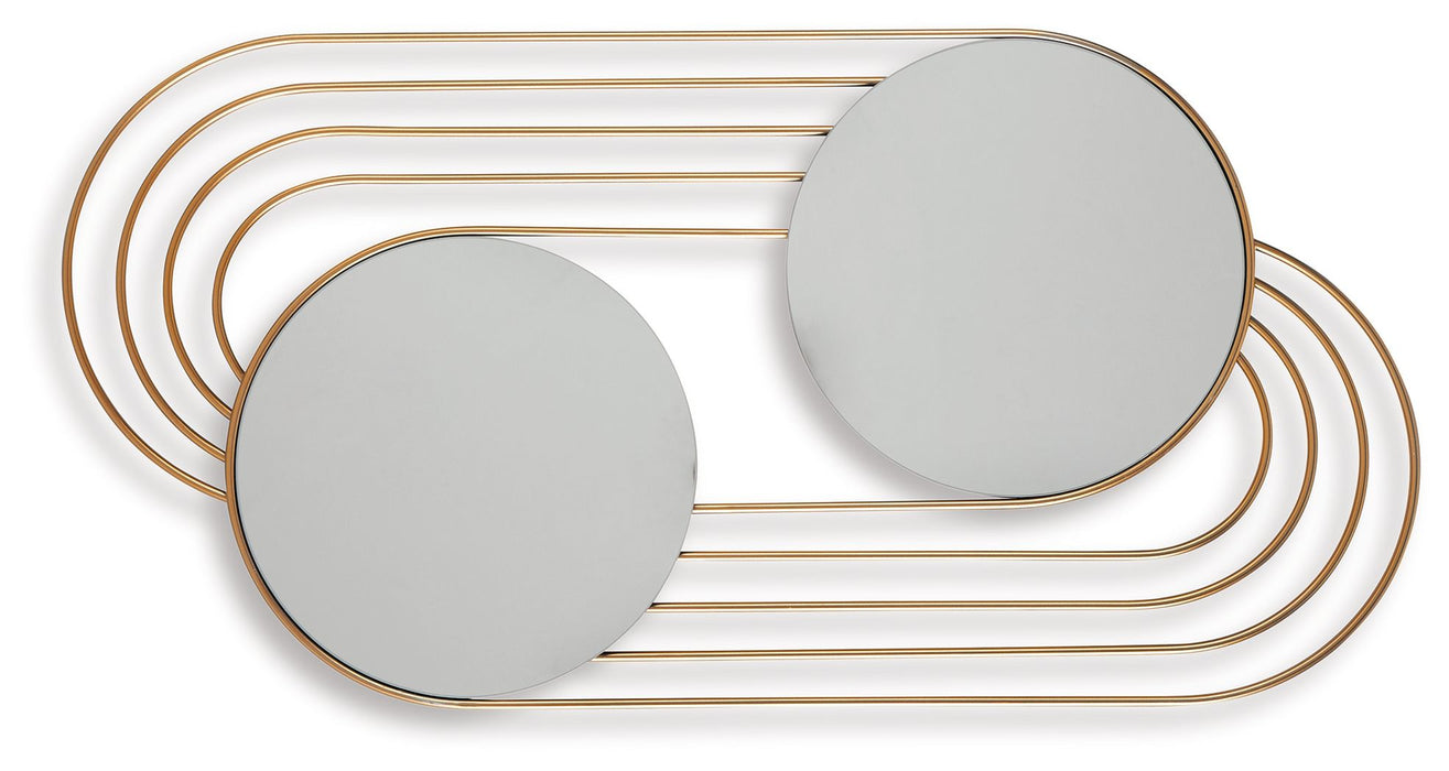 Warrenley - Accent Mirror - Gold Finish – Accent Mirrors by Signature Design by Ashley® at Furniture Wholesale Plus , Nashville furniture store