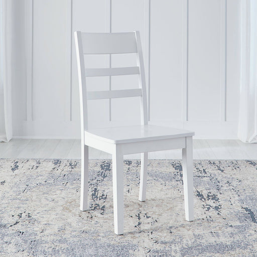 Landale - Ladderback Side Chair - Chestnut & White – Side Chairs by Liberty Furniture at Furniture Wholesale Plus , Nashville furniture store