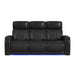 Prime Time - P3 Sofa With I Table, Reading Light, Heat, Massage, LED, And Speaker – Reclining Sofas by Elements International at Furniture Wholesale Plus , Nashville furniture store