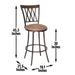 Sedona - Swivel Barstool - Premium Bar Height (28"-30") from Steve Silver Furniture - Just $229! Shop now at Furniture Wholesale Plus  We are the best furniture store in Nashville, Hendersonville, Goodlettsville, Madison, Antioch, Mount Juliet, Lebanon, Gallatin, Springfield, Murfreesboro, Franklin, Brentwood