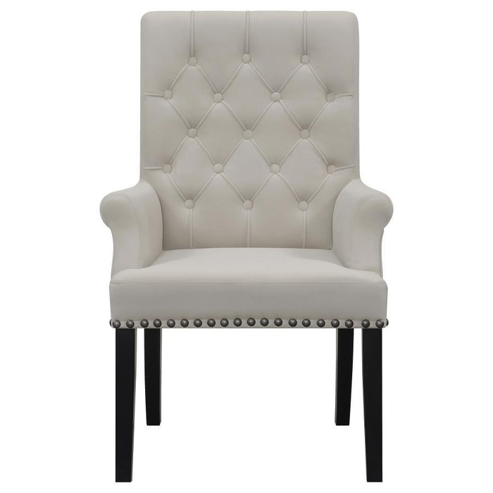 Alana - Upholstered Dining Arm Chair – Arm Chairs by CoasterEssence at Furniture Wholesale Plus , Nashville furniture store