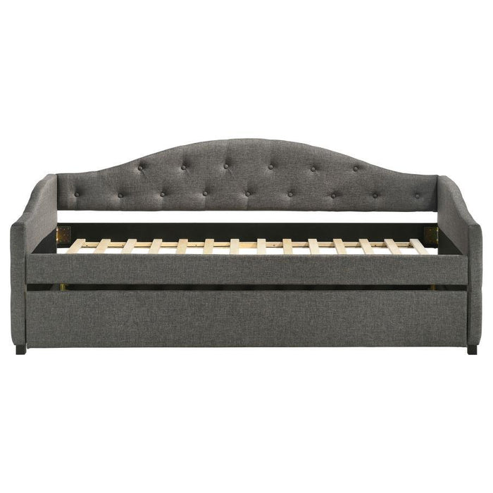 Sadie - Upholstered Daybed With Trundle – Daybeds by CoasterEveryday at Furniture Wholesale Plus , Nashville furniture store