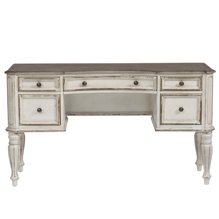 Magnolia Manor - Vanity Desk - Antique White – Vanity Desks by Liberty Furniture at Furniture Wholesale Plus , Nashville furniture store