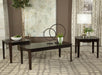 Amaro - 3 Piece Coffee And End Table Set - Dark Brown - Premium Table Sets from CoasterEssence - Just $309! Shop now at Furniture Wholesale Plus  We are the best furniture store in Nashville, Hendersonville, Goodlettsville, Madison, Antioch, Mount Juliet, Lebanon, Gallatin, Springfield, Murfreesboro, Franklin, Brentwood