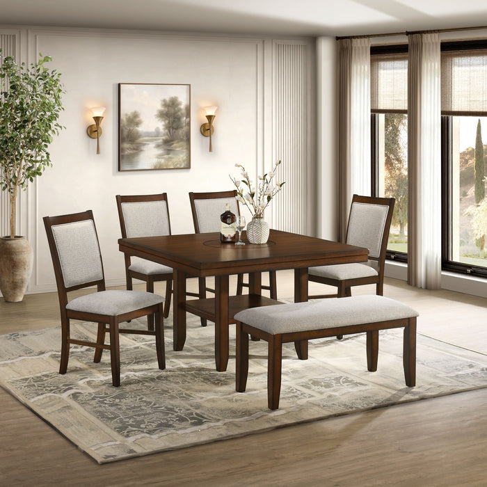 Portage - Dining Bench - Brown / Beige – Dining Benches by Elements International at Furniture Wholesale Plus , Nashville furniture store