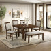 Portage - Dining Bench - Brown / Beige – Dining Benches by Elements International at Furniture Wholesale Plus , Nashville furniture store