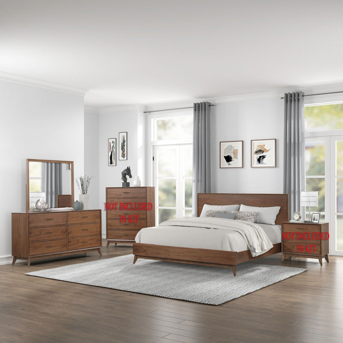 Century Modern - Dresser & Mirror - Walnut – Dresser & Mirror by Liberty Furniture at Furniture Wholesale Plus , Nashville furniture store