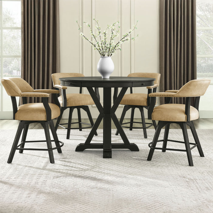 Rylie - Counter Dining Set – 5 Piece Dining Room Sets by Steve Silver Furniture at Furniture Wholesale Plus , Nashville furniture store