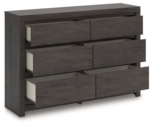Fraluna - Six Drawer Dresser - Charcoal – Dressers by Signature Design by Ashley® at Furniture Wholesale Plus , Nashville furniture store