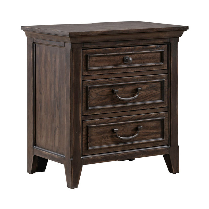 Paradise Valley - Nightstand With Charging Station - Saddle Brown – Nightstands w/ Charging Stations by Liberty Furniture at Furniture Wholesale Plus , Nashville furniture store