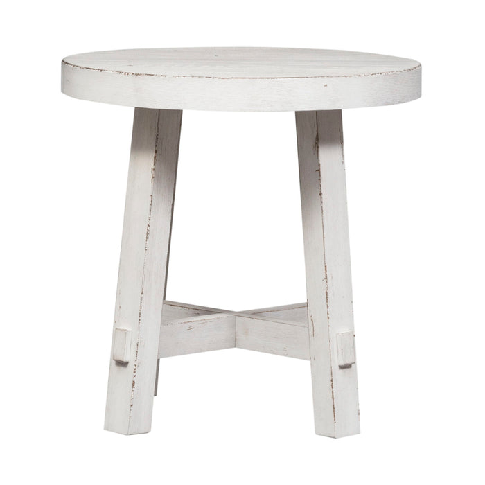 Modern Farmhouse - Splay Leg Round End Table – End Tables by Liberty Furniture at Furniture Wholesale Plus , Nashville furniture store