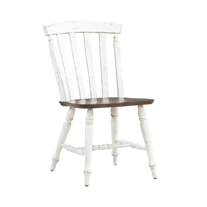 Al Fresco - Slat Back Side Chair - Graphite & Whitestone – Side Chairs by Liberty Furniture at Furniture Wholesale Plus , Nashville furniture store