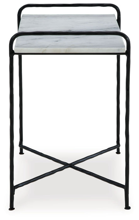 Ashber - Accent Table - White / Black – Accent Tables by Signature Design by Ashley® at Furniture Wholesale Plus , Nashville furniture store