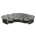 Hornet - 3 Piece Sectional Set With Console And 2 Recliners – Reclining Sectionals by Elements International at Furniture Wholesale Plus , Nashville furniture store