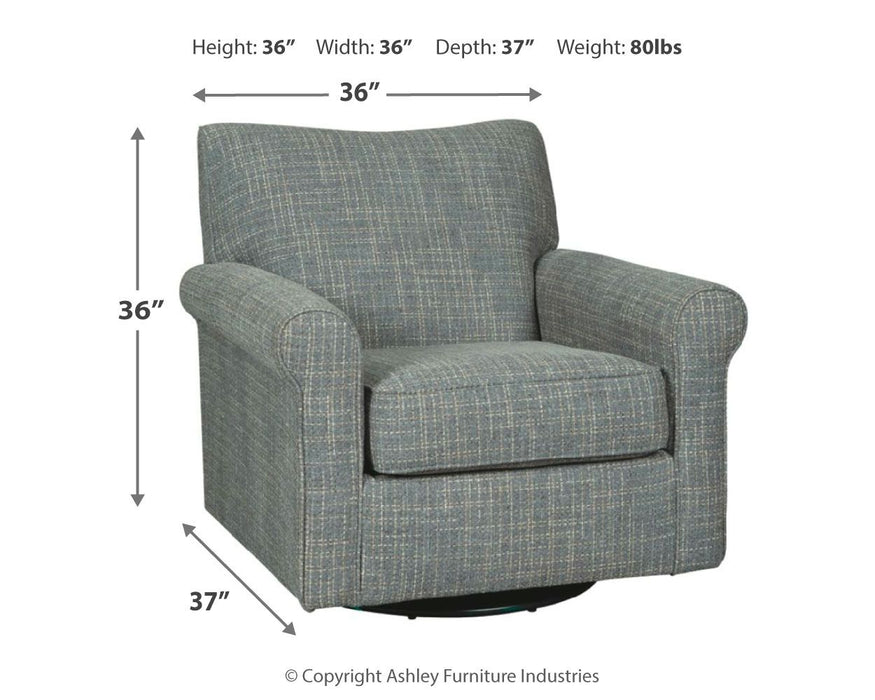 Renley - Swivel Glider Accent Chair - Ash – Swivel Glider Chairs by Signature Design by Ashley® at Furniture Wholesale Plus , Nashville furniture store
