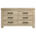 Oakglen - 6-Drawer Bedroom Dresser – Dressers by Coaster Fine Furniture at Furniture Wholesale Plus , Nashville furniture store