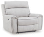 Social Pointe - Power Recliner / Adjustable Headrest - Pearl / Ash – Reclining Chairs by Signature Design by Ashley® at Furniture Wholesale Plus , Nashville furniture store