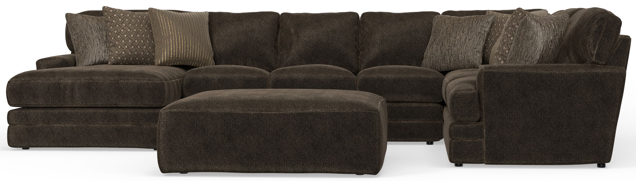 Mammoth - Sectional With Cocktail Ottoman – 2 Piece Living Room Sets by Jackson at Furniture Wholesale Plus , Nashville furniture store