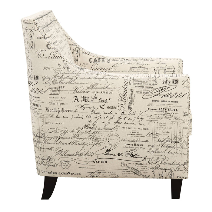 Erica - Chair And Ottoman – Stationary Chair & Ottoman by Elements International at Furniture Wholesale Plus , Nashville furniture store