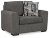 Gardiner - 2 Pc. - Chair And A Half, Ottoman - Pewter – Stationary Chair & Ottoman by Signature Design by Ashley® at Furniture Wholesale Plus , Nashville furniture store
