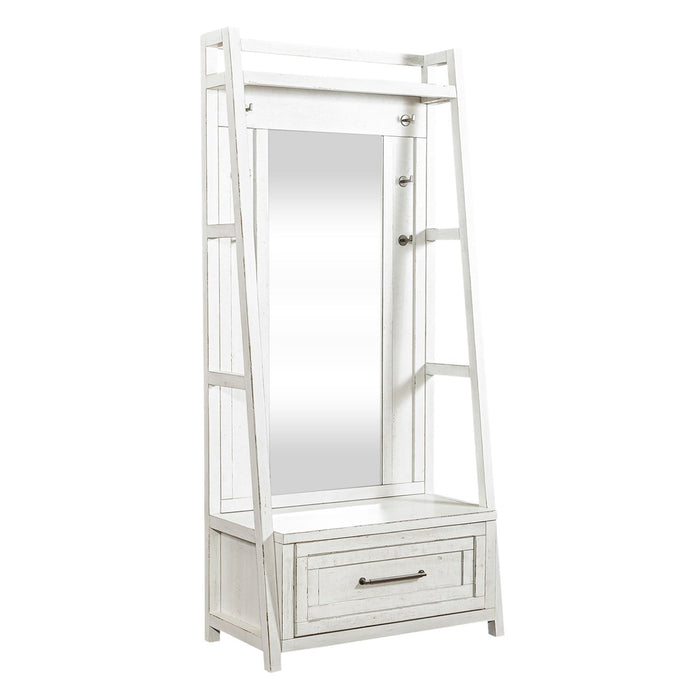 Modern Farmhouse - 2 Piece Hall Tree Set – Hall Trees by Liberty Furniture at Furniture Wholesale Plus , Nashville furniture store