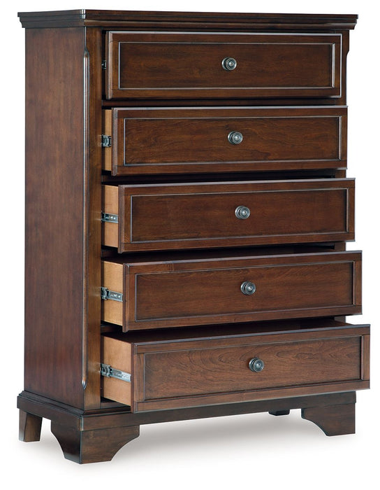 Trellington - Five Drawer Chest - Brown – Accent Chests by Signature Design by Ashley® at Furniture Wholesale Plus , Nashville furniture store