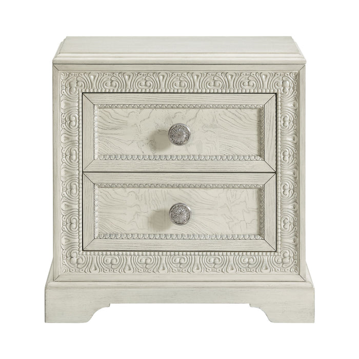Romilly - Nightstand With USB - White – Nightstands w/ Charging Stations by Elements International at Furniture Wholesale Plus , Nashville furniture store