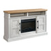 Villa - Console With 23" Fireplace Insert - White & Natural – Fireplace TV Stands by Elements International at Furniture Wholesale Plus , Nashville furniture store