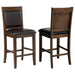 Dewey - Upholstered Counter Chair (Set of 2) - Walnut - Premium Stool Sets from CoasterEssence - Just $259! Shop now at Furniture Wholesale Plus  We are the best furniture store in Nashville, Hendersonville, Goodlettsville, Madison, Antioch, Mount Juliet, Lebanon, Gallatin, Springfield, Murfreesboro, Franklin, Brentwood