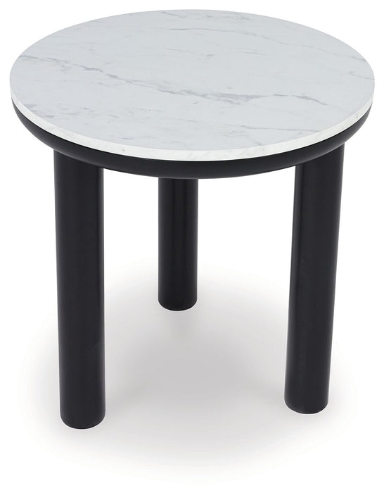 Xandrum - Occasional Table Set (Set of 3) - Black / White – Table Sets by Signature Design by Ashley® at Furniture Wholesale Plus , Nashville furniture store