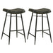 Bayu - Leather Upholstered Saddle Seat Backless Bar Stool (Set of 2) - Premium Stool Sets from Coaster Fine Furniture - Just $429! Shop now at Furniture Wholesale Plus  We are the best furniture store in Nashville, Hendersonville, Goodlettsville, Madison, Antioch, Mount Juliet, Lebanon, Gallatin, Springfield, Murfreesboro, Franklin, Brentwood